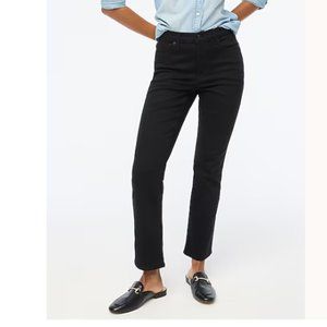 J Crew flare crop black jean in all-day stretch